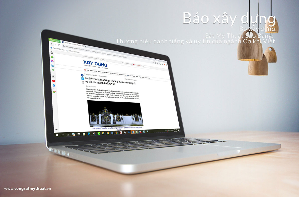 Báo xây dựng nói gì về cổng sắt mỹ thuật