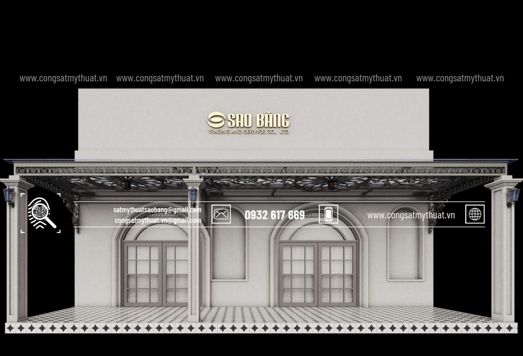 Mái kính sắt mỹ thuật hiện đại