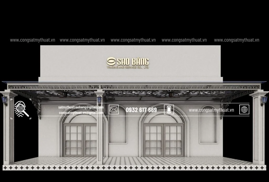 Mái kính sắt mỹ thuật hiện đại