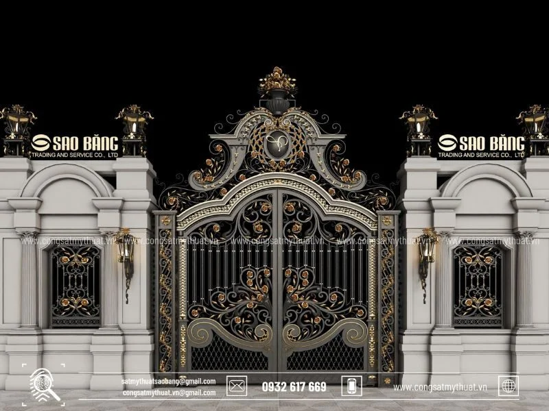 Cổng Sắt Mỹ Thuật CSSB 0025