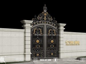 Cổng sắt mỹ thuật CSSB 0019