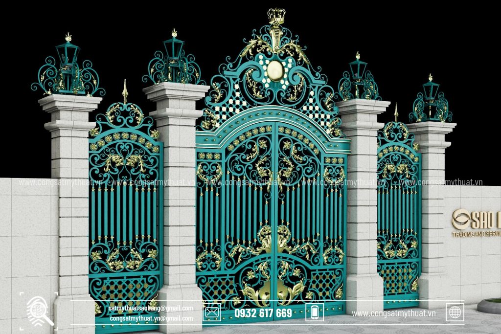 Những lưu ý khi sơn màu cổng