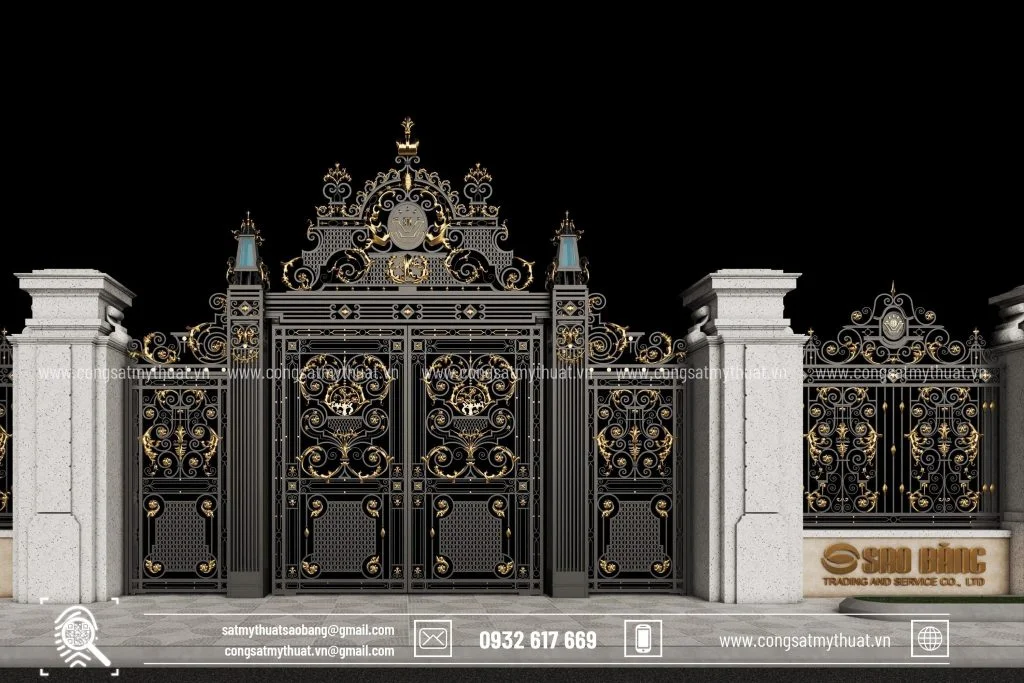 Kích thước cổng 2 cánh phong thủy là gì