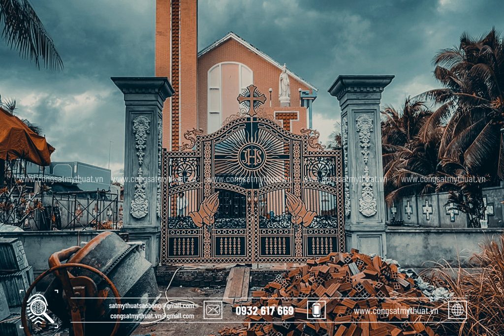 Dự án cổng sắt mỹ thuật Nhà Thờ Sao Băng Art 001
