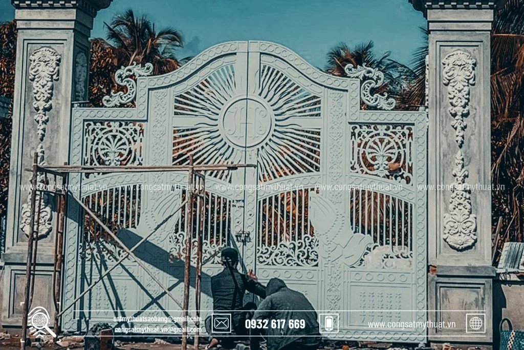 Dự án cổng sắt mỹ thuật Nhà Thờ Sao Băng Art 003