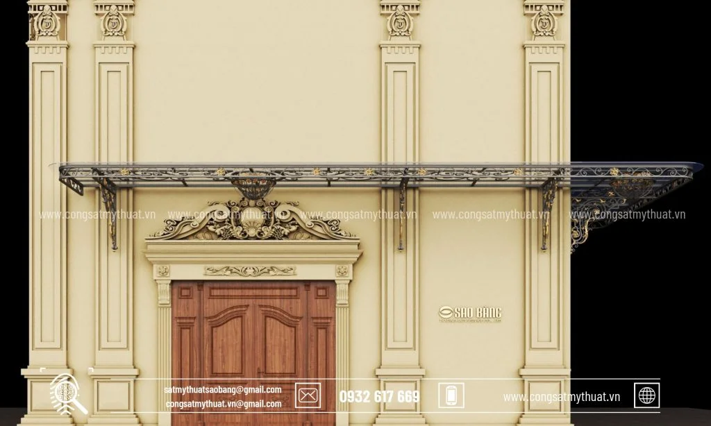 Hình dạng mái sắt mỹ thuật