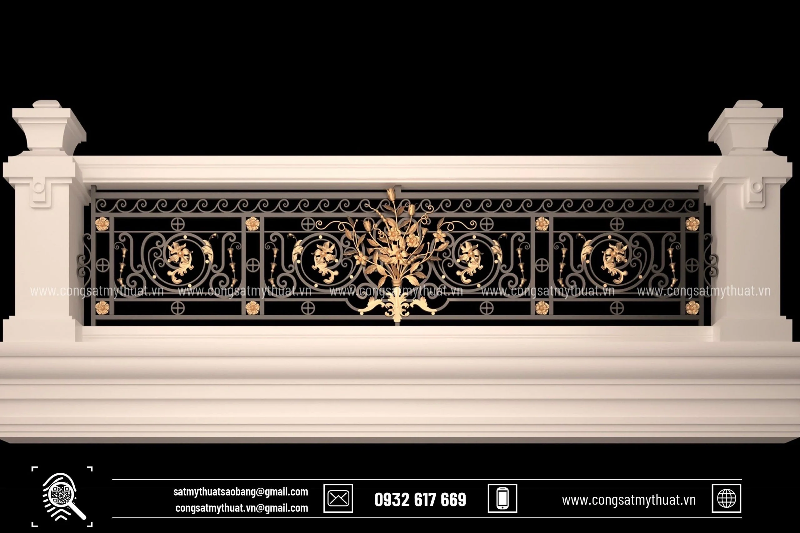 Ban công sắt mỹ thuật BCSB 0006