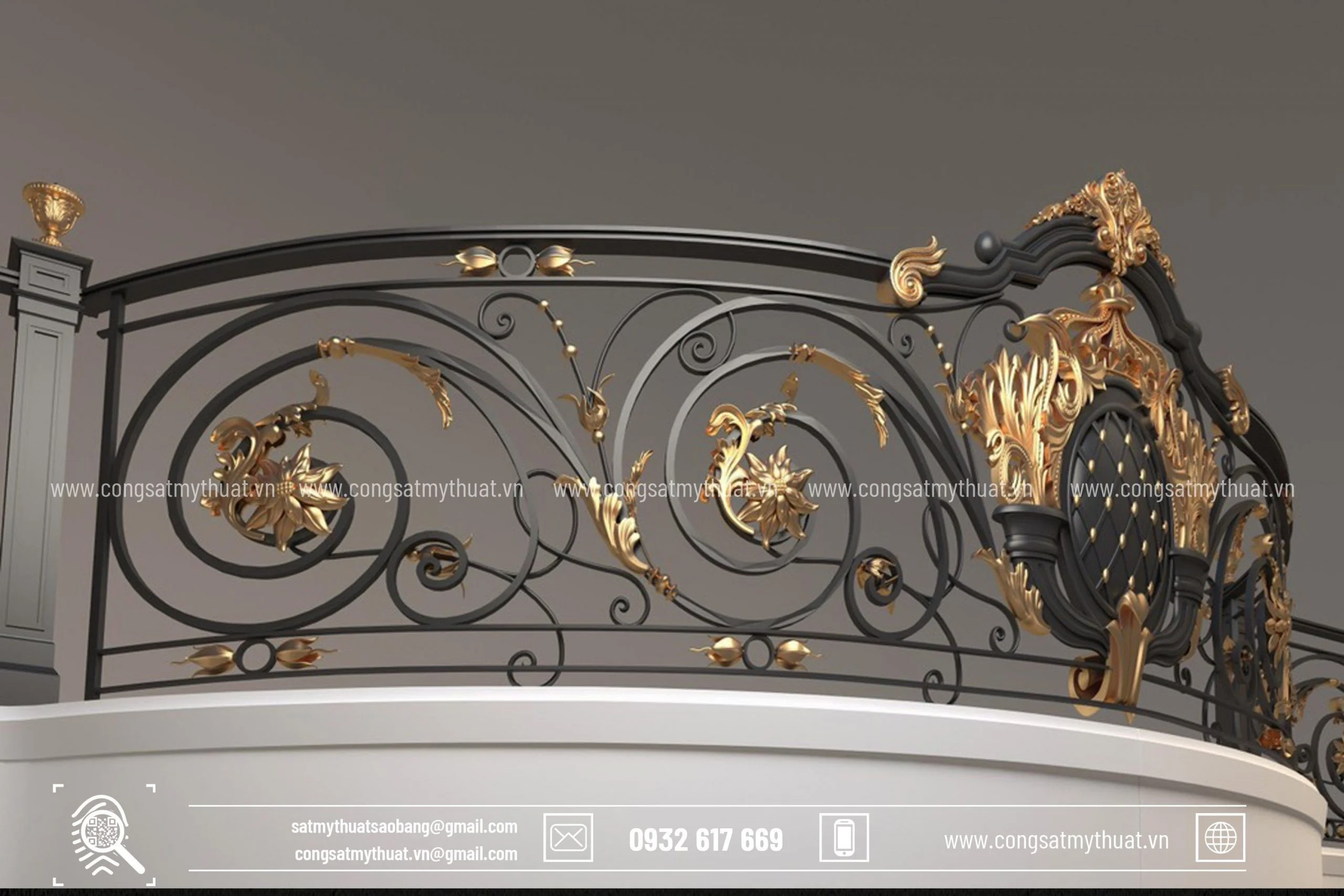 Ban công sắt mỹ thuật BCSB 0004