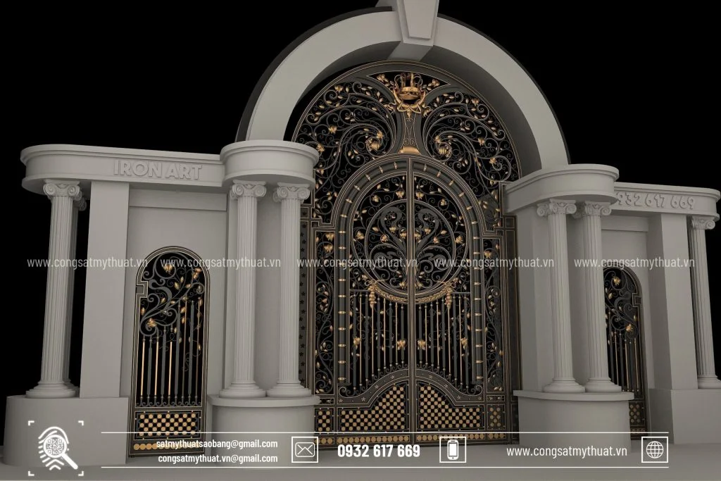 Cổng lâu đài nghệ thuật