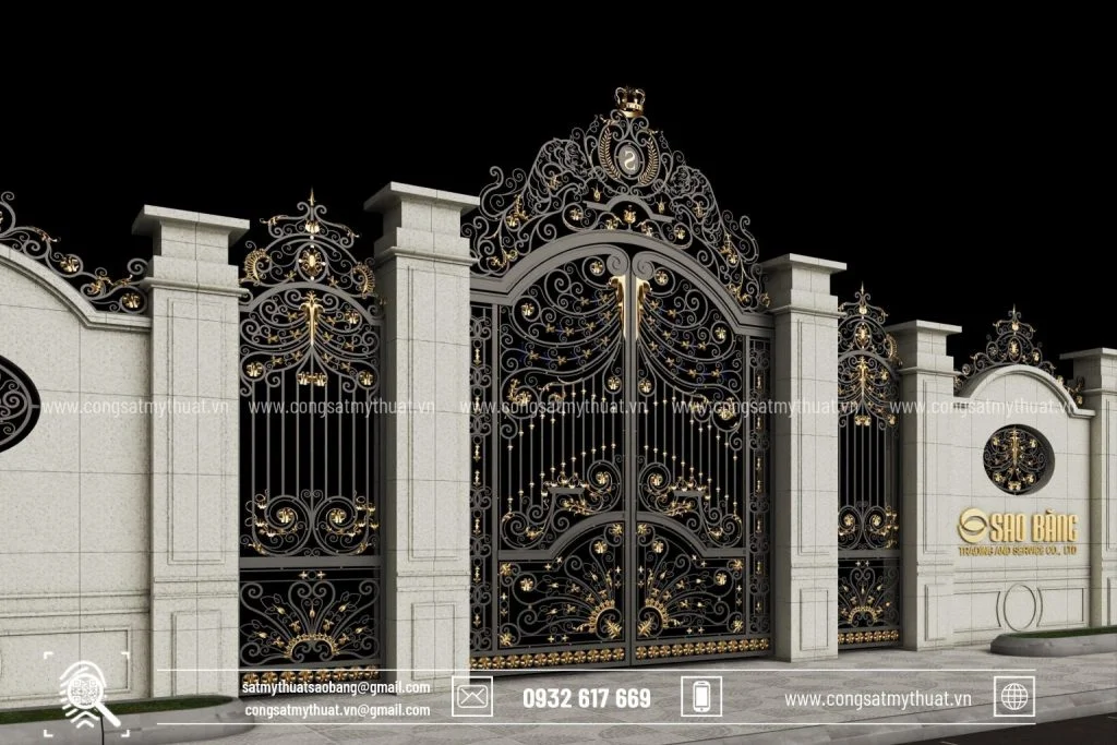 Cổng nhà phong thuỷ 