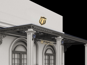 Mái kính sắt mỹ thuật MKSB-0005 tinh xảo, đẳng cấp KTT MK07