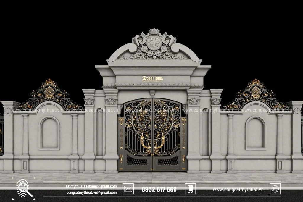 Cổng biệt thự ấn tượng tại Sao Băng