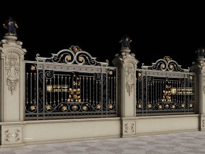 Hàng rào sắt mỹ thuật HRSB-0006 đẹp, hiện đại Hàng-rào-sắt-mỹ-thuật-HRSB-0006-6-scaled