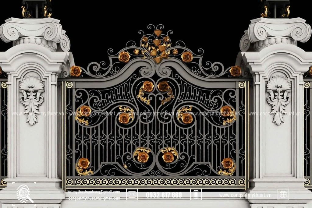 Mẫu hàng rào nghệ thuật ấn tượng