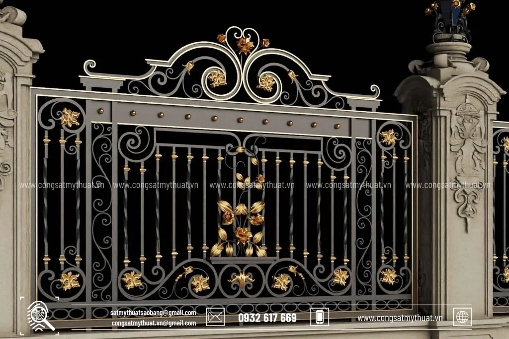 Hàng rào biệt thự sân vườn