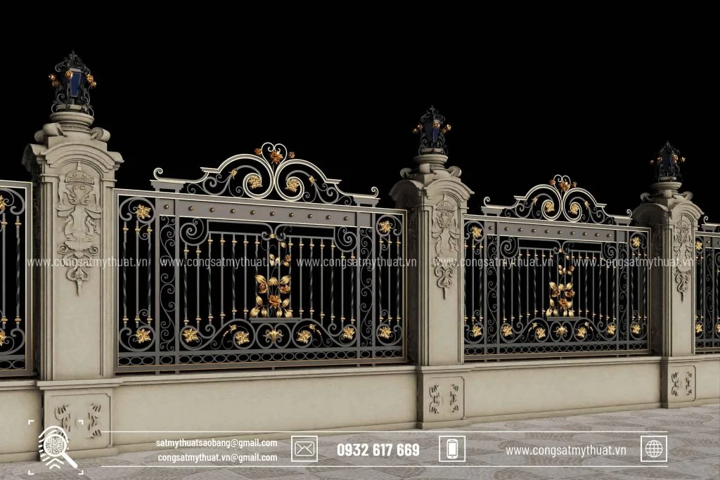 Những mẫu hàng rào tân cổ điển độc đáo