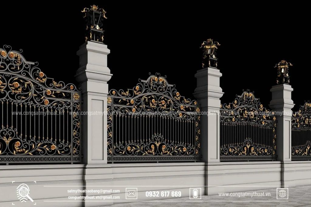 Làm hàng rào tại Cơ khí Sao Băng