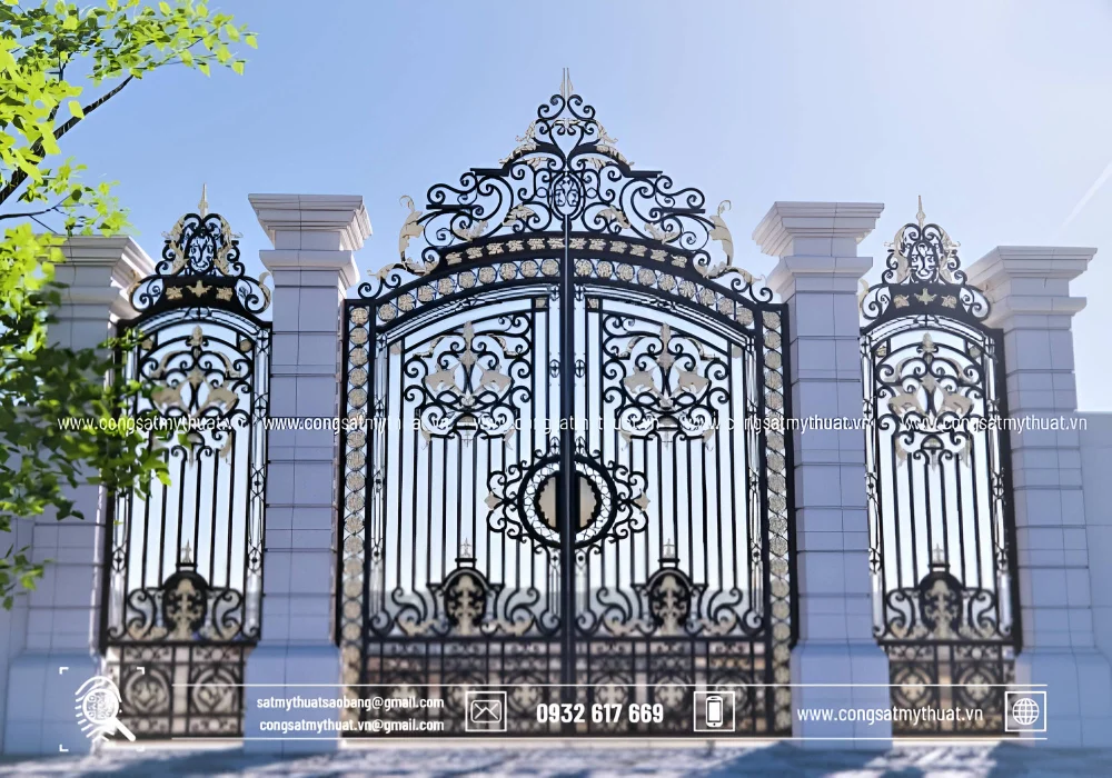 Ưu điểm của những mẫu cổng biệt thự tại Hoàng Anh Jsc - Nhôm đúc Hoàng Anh  Jsc