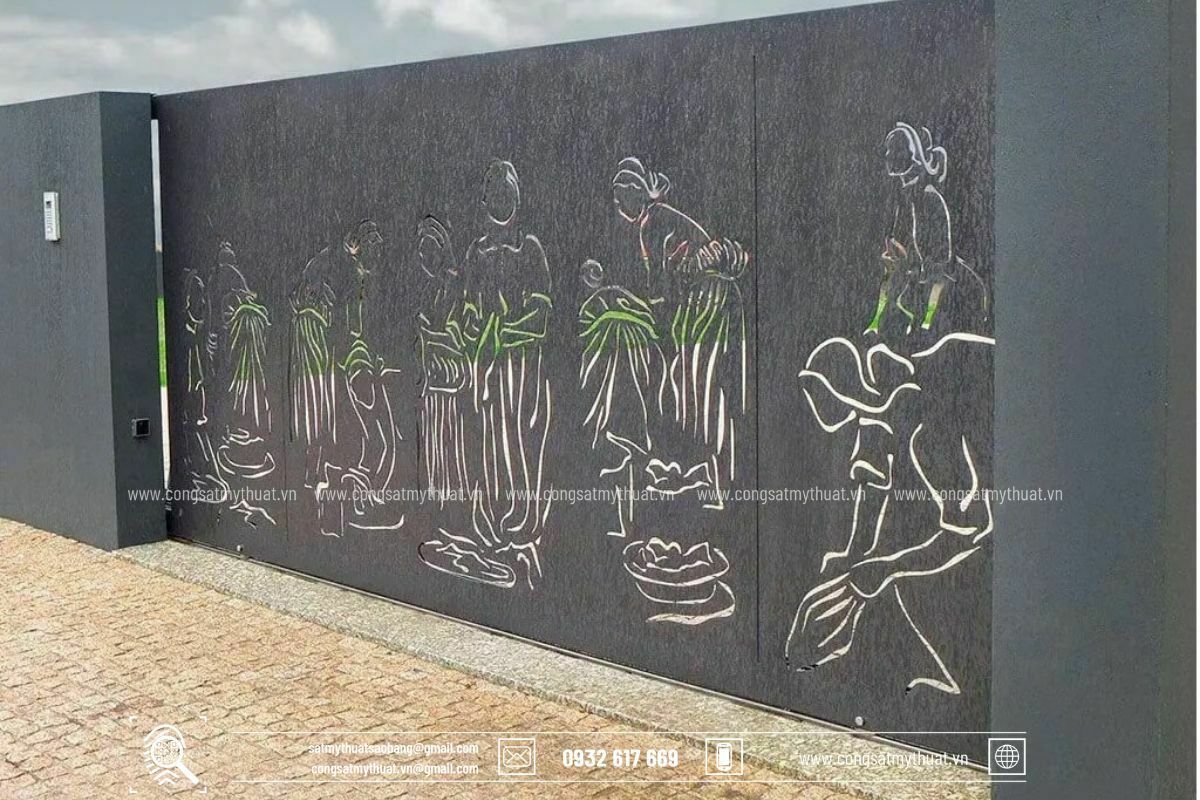 Hướng dẫn cách làm cổng sắt lùa đơn giản chi tiết nhất 4