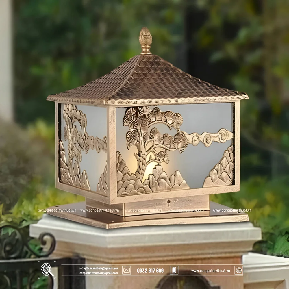 52+ Mẫu đèn cổng biệt thự đẹp cao cấp thời thượng nhất (2023) Đèn cổng biệt thự hình lục giác