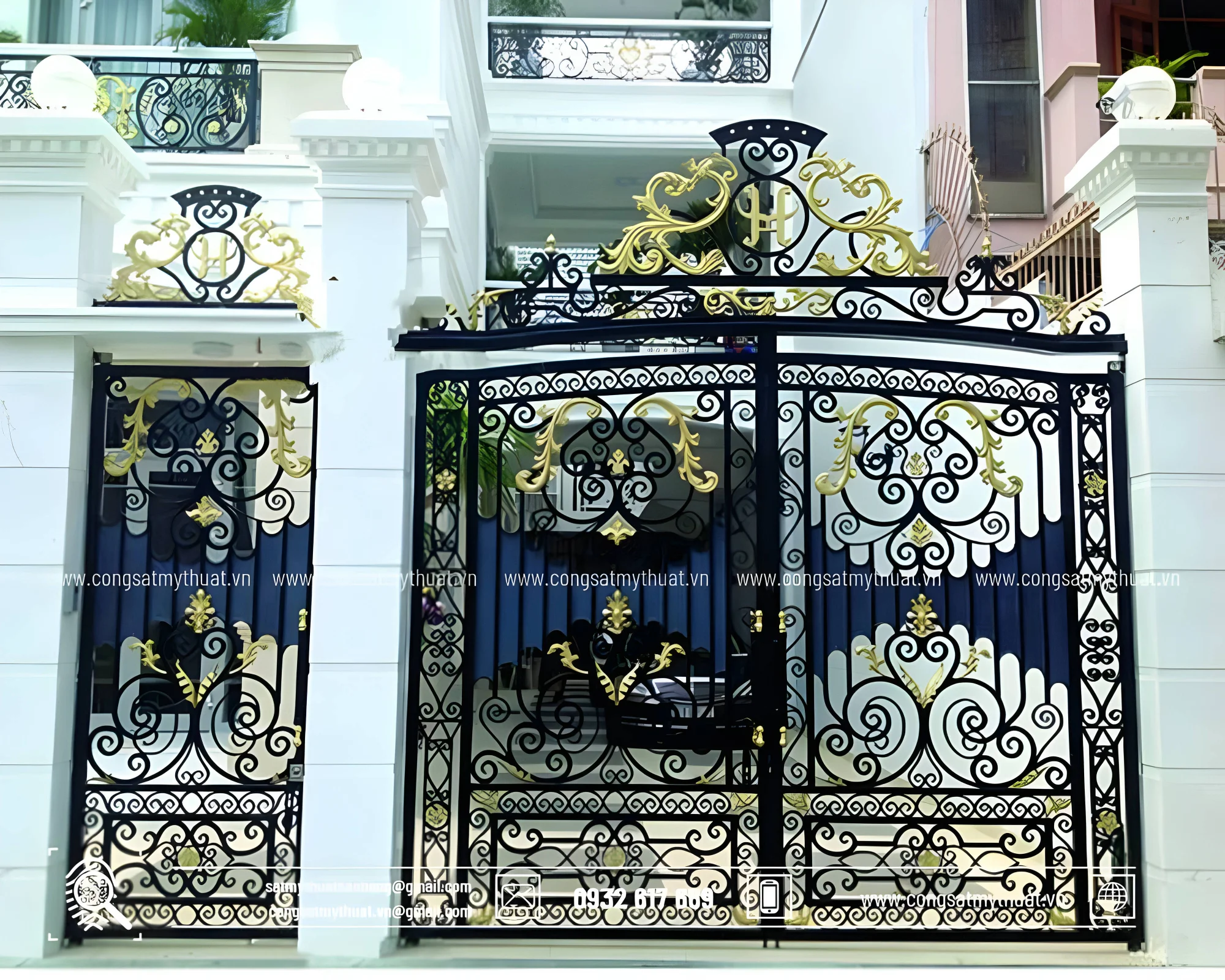 101+ Mẫu cổng biệt thự đẹp hiện đại & đơn giản lộng lẫy nhất Cổng biệt thự hiện đại đẹp lộng lẫy, cao cấp