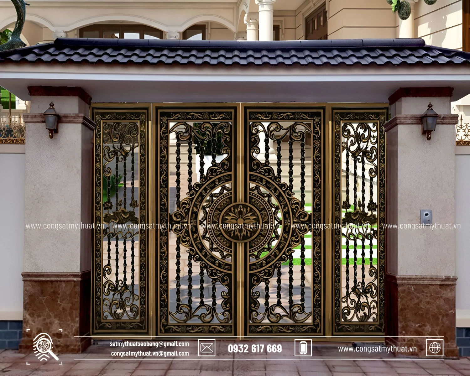 Cách làm cửa cổng sắt 4 cánh chi tiết từ A đến Z đơn giản nhất Làm cổng sắt nghệ thuật 4 cánh