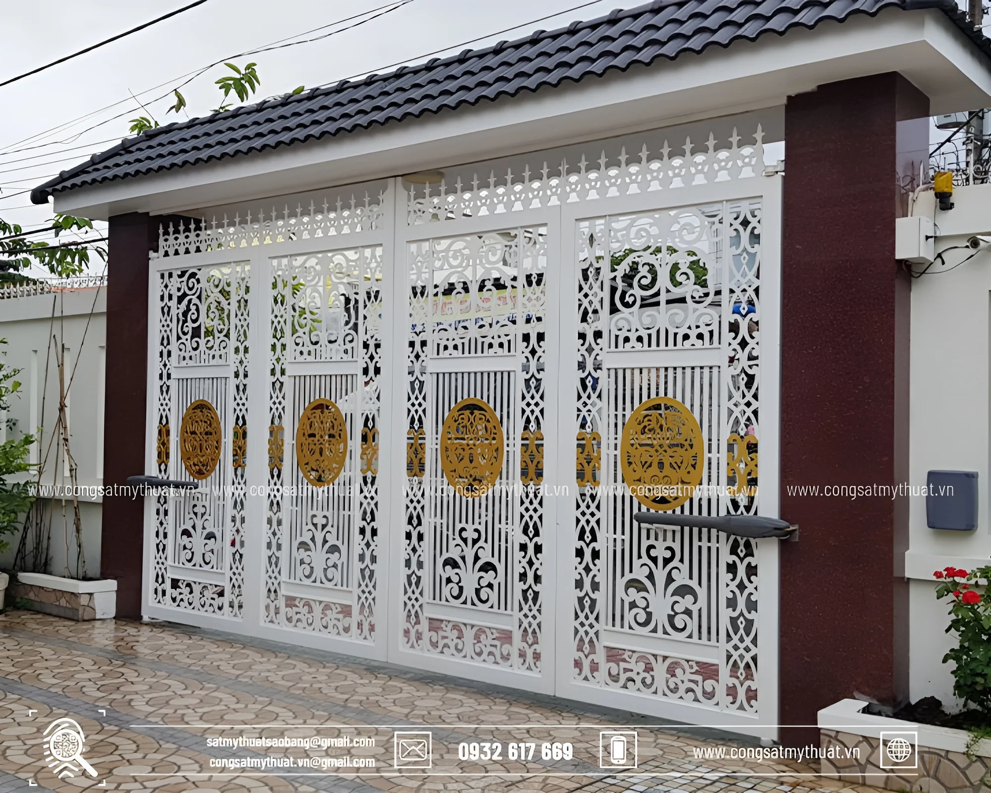 Kích thước cổng sắt 4 cánh theo phong thủy chuẩn nhất 2023 Chọn kích thước cổng 4 cánh theo phong thuỷ