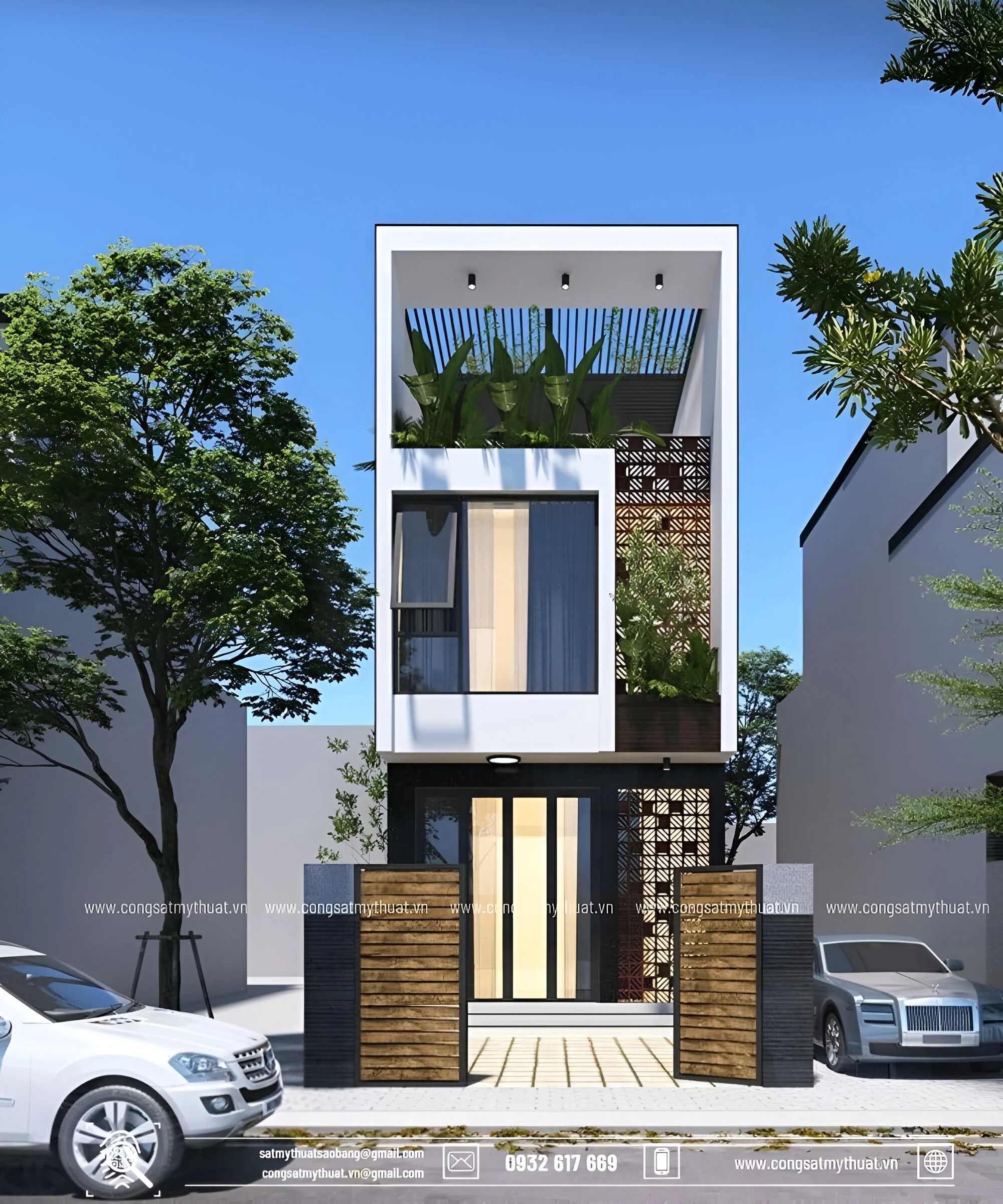 Kích thước cổng nhà cho ô tô (7 - 5) chỗ vào được chuẩn lỗ ban Kích thước cổng cho ô tô