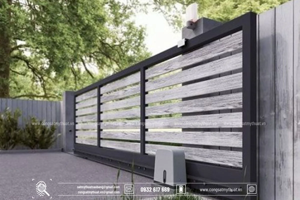 Top 50+ mẫu cửa cổng sắt lùa đẹp nhất năm 2023 7