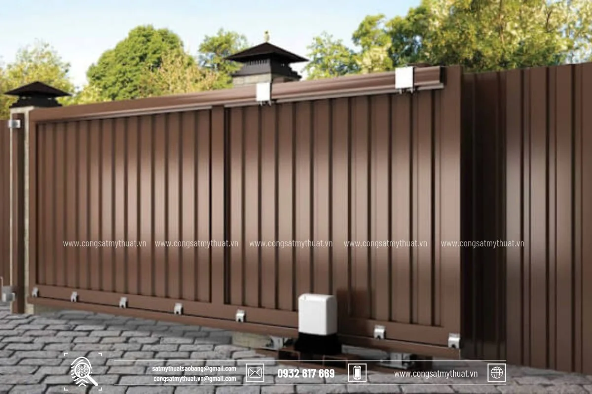 Top 50+ mẫu cửa cổng sắt lùa đẹp nhất năm 2023 6