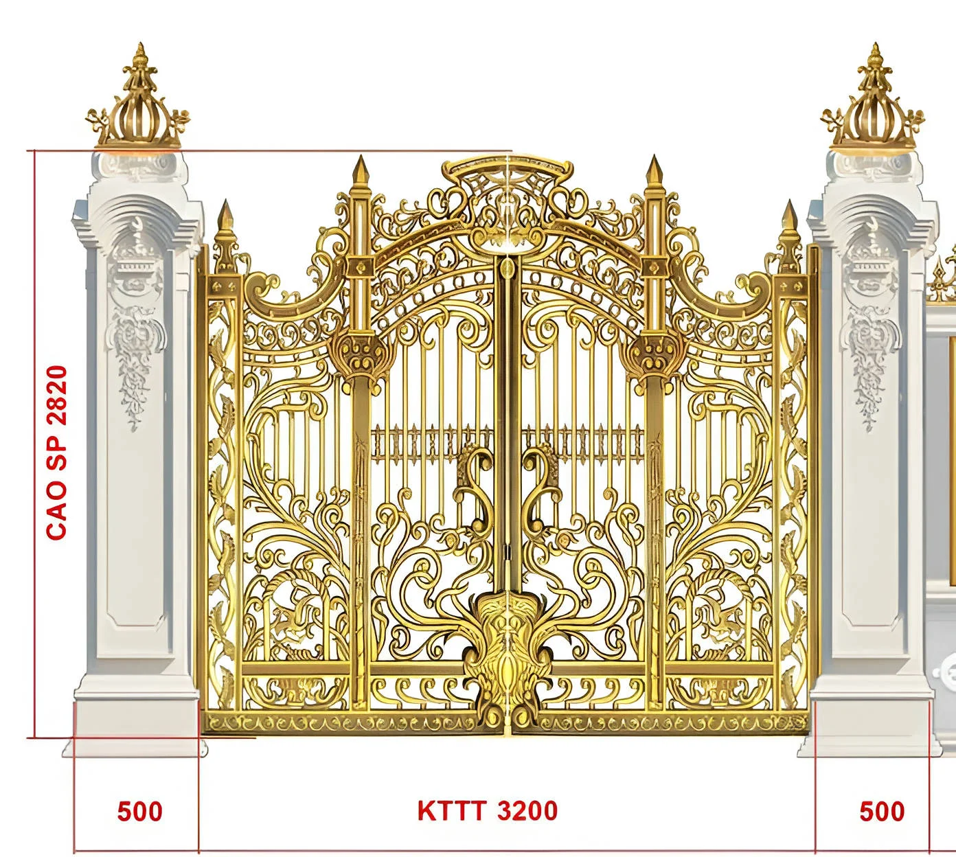 Chọn Kích thước cổng biệt thự theo phong thủy, hợp mệnh nhất Ý nghĩa của kích thước cổng nhà phong thuỷ