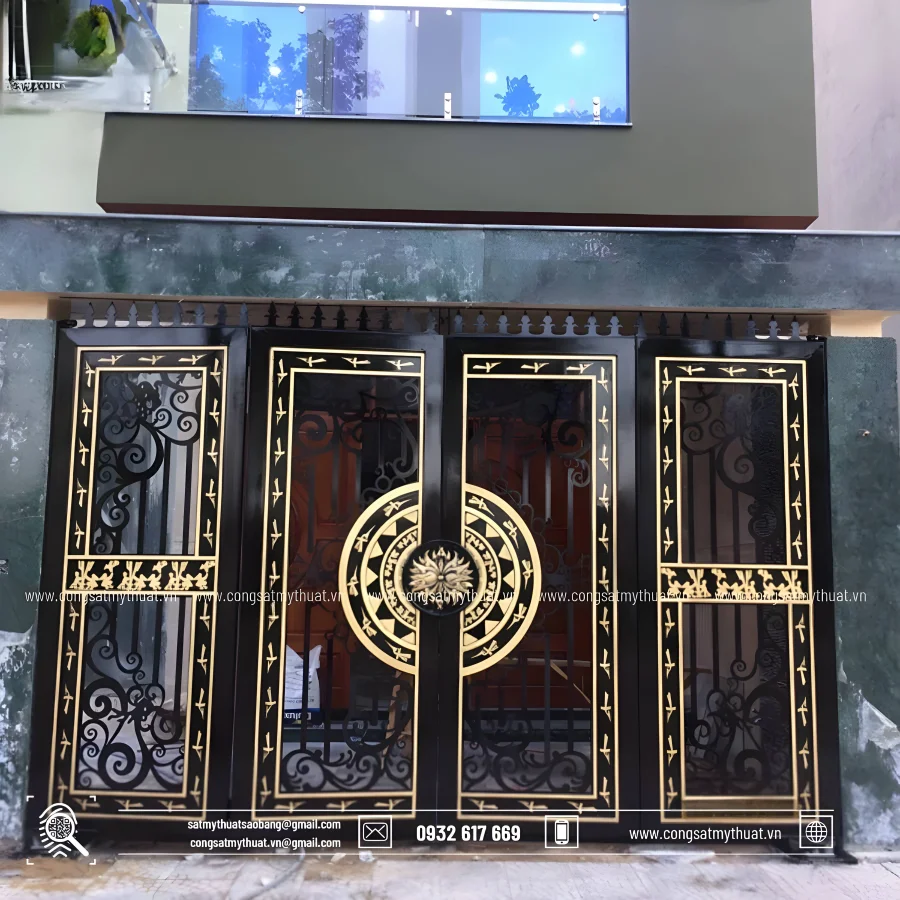 101+ Mẫu cổng sắt mỹ thuật CNC đẹp sang đẳng cấp nhất 2025 mau-cong-sat