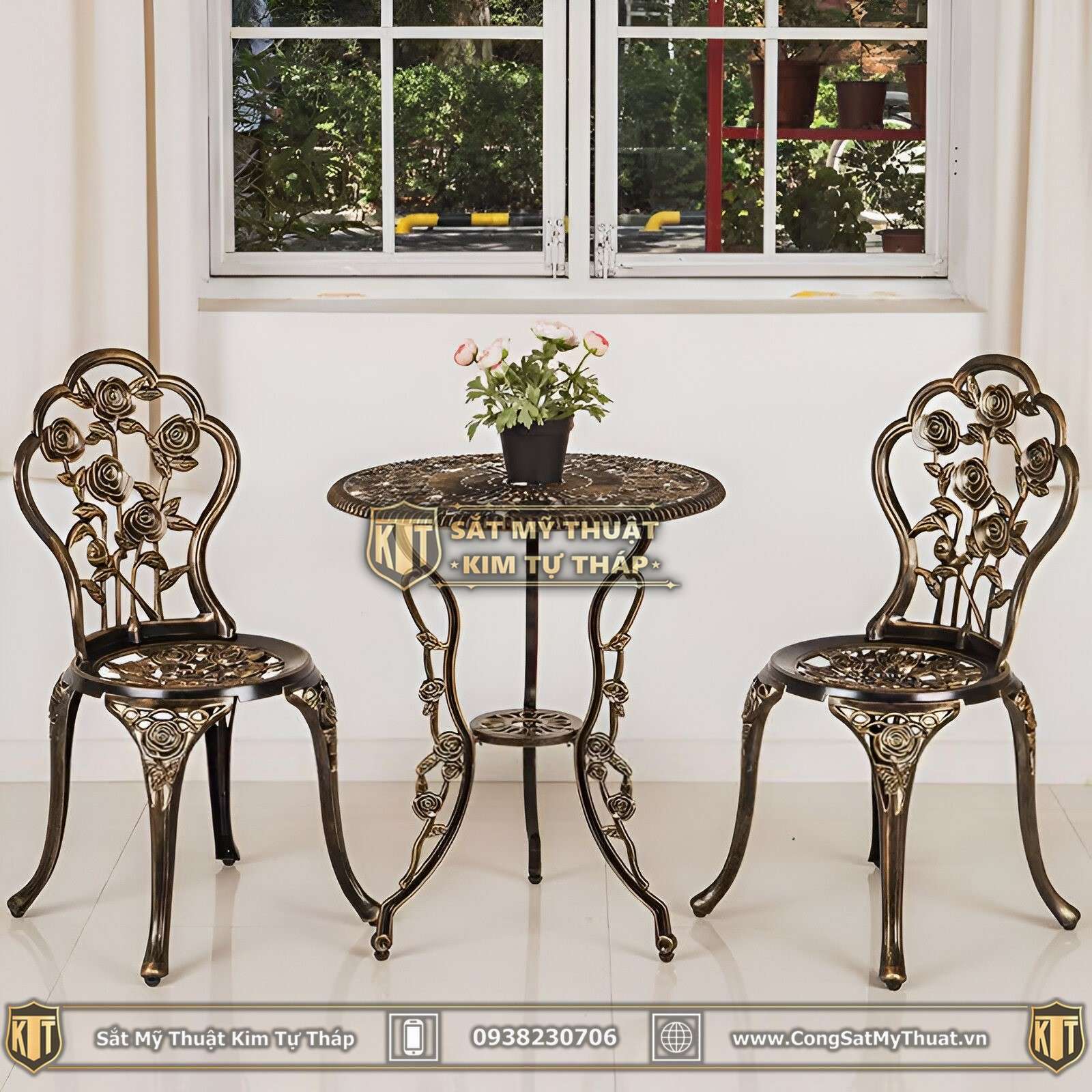 Chân bàn sắt nghệ thuật đẹp 