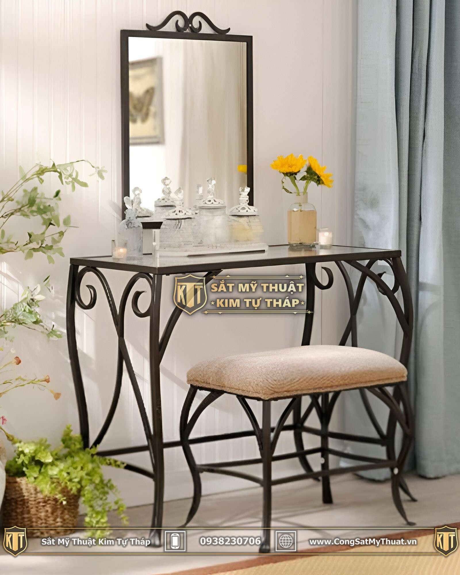 Chân bàn sắt nghệ thuật ấn tượng 