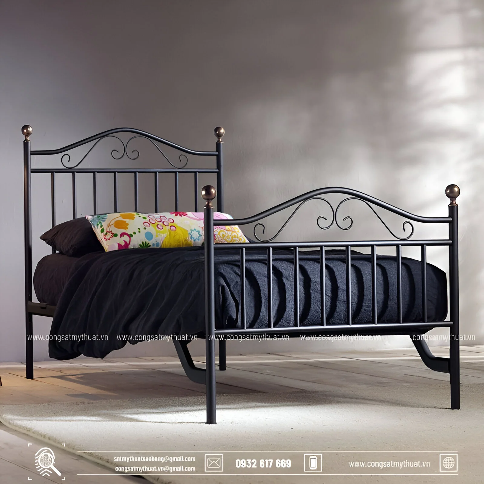 101+ Mẫu giường sắt mỹ thuật đẹp lộng lẫy đẳng cấp nhất 2025 Cách chọn mua giường sắt mỹ thuật đẹp phù hợp