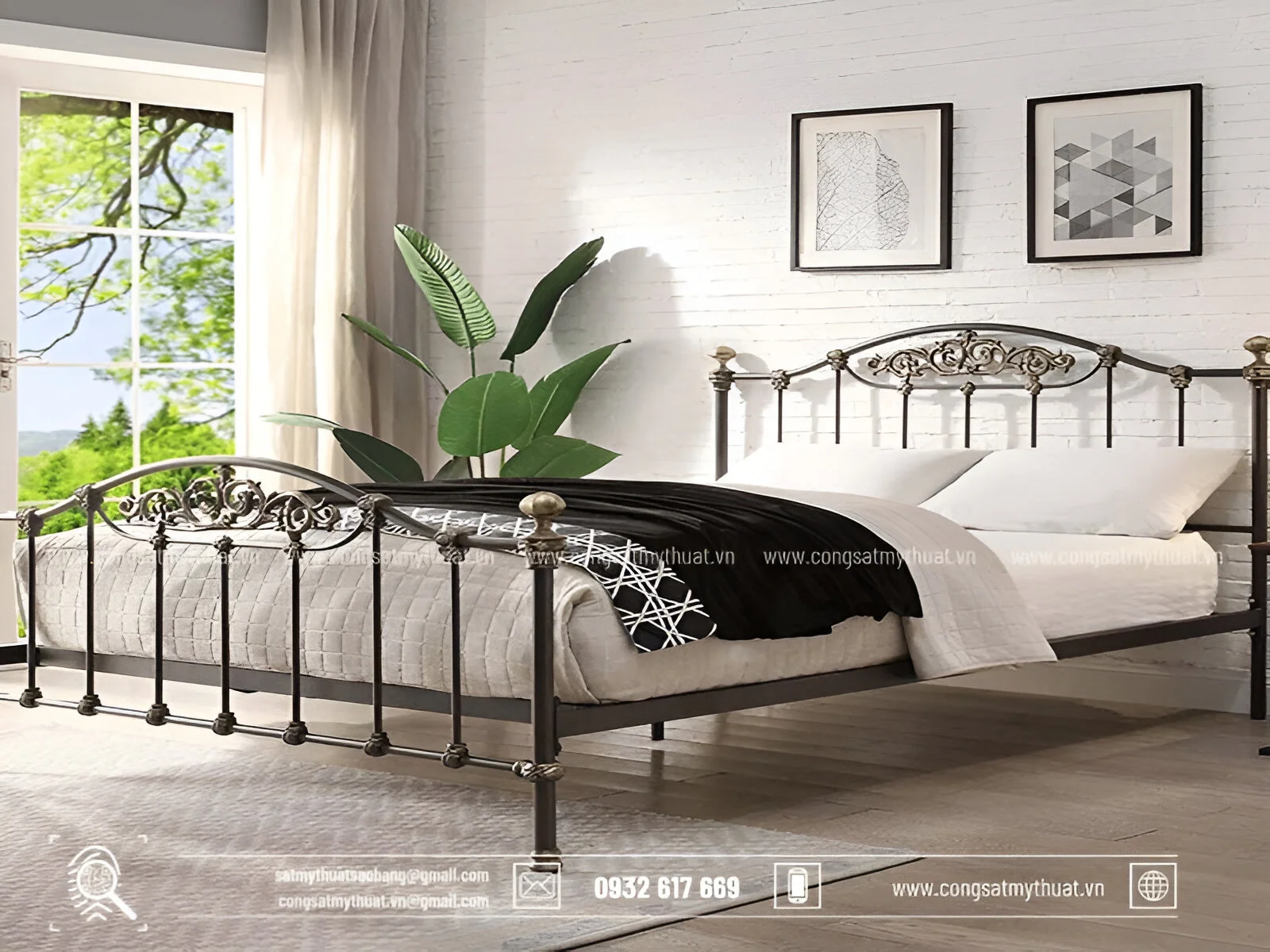 101+ Mẫu giường sắt mỹ thuật đẹp lộng lẫy đẳng cấp nhất 2025 Đặc điểm giường sắt mỹ thuật