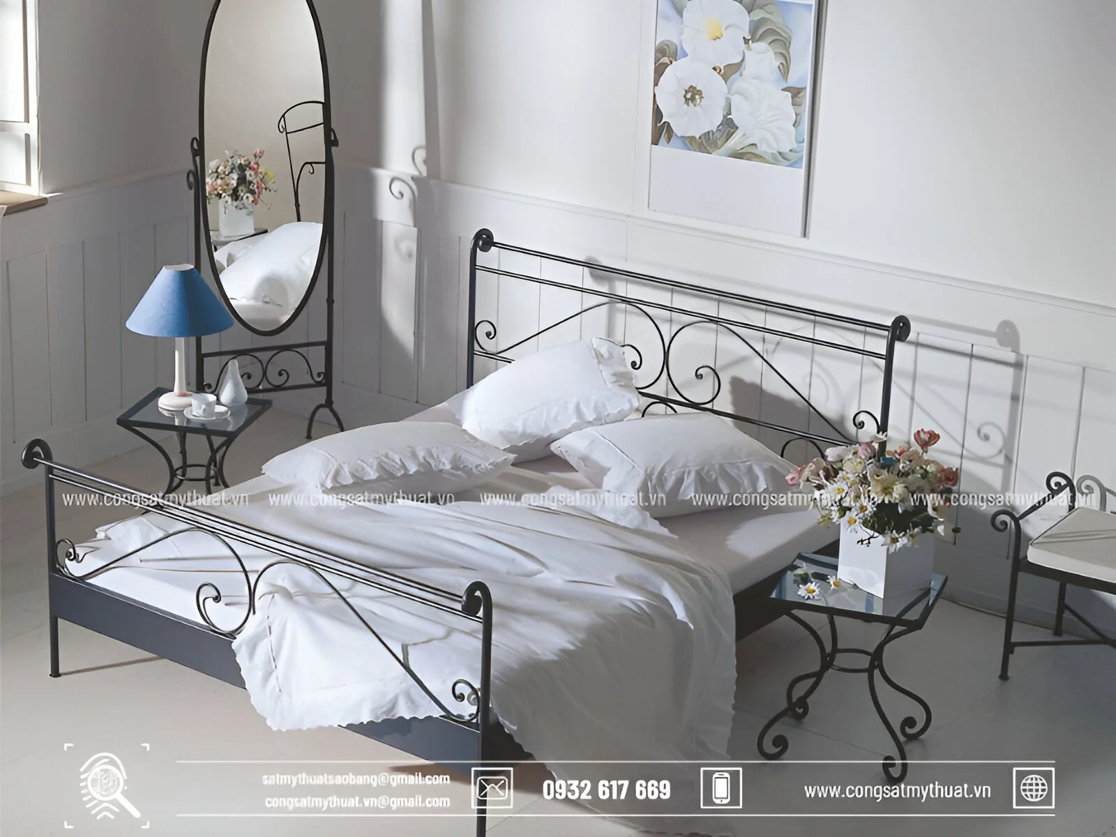 101+ Mẫu giường sắt mỹ thuật đẹp lộng lẫy đẳng cấp nhất 2025 Mẫu giường sắt mỹ nghệ tinh tế