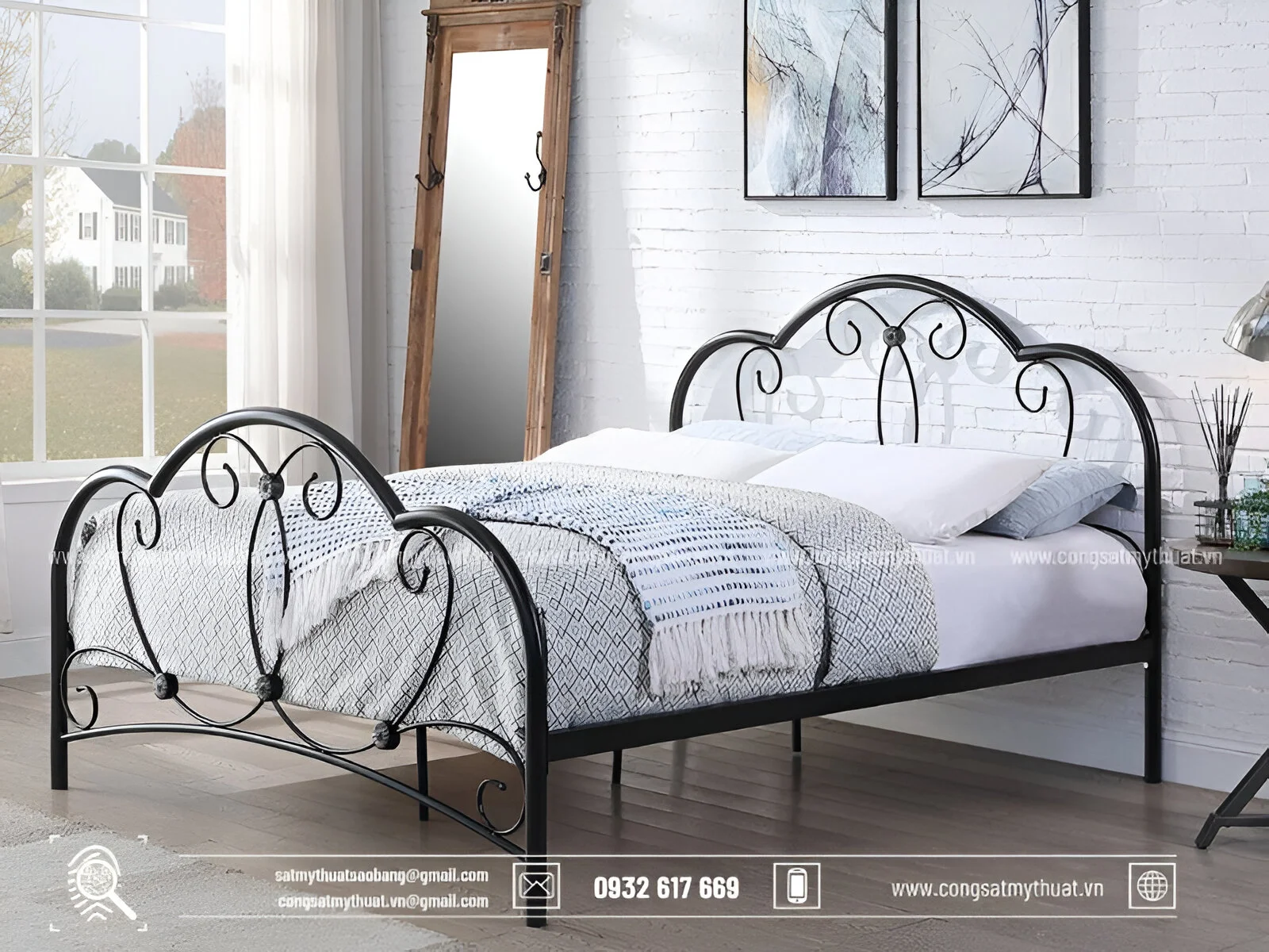101+ Mẫu giường sắt mỹ thuật đẹp lộng lẫy đẳng cấp nhất 2025 Top những mẫu giường sắt nghệ thuật đẹp nhất