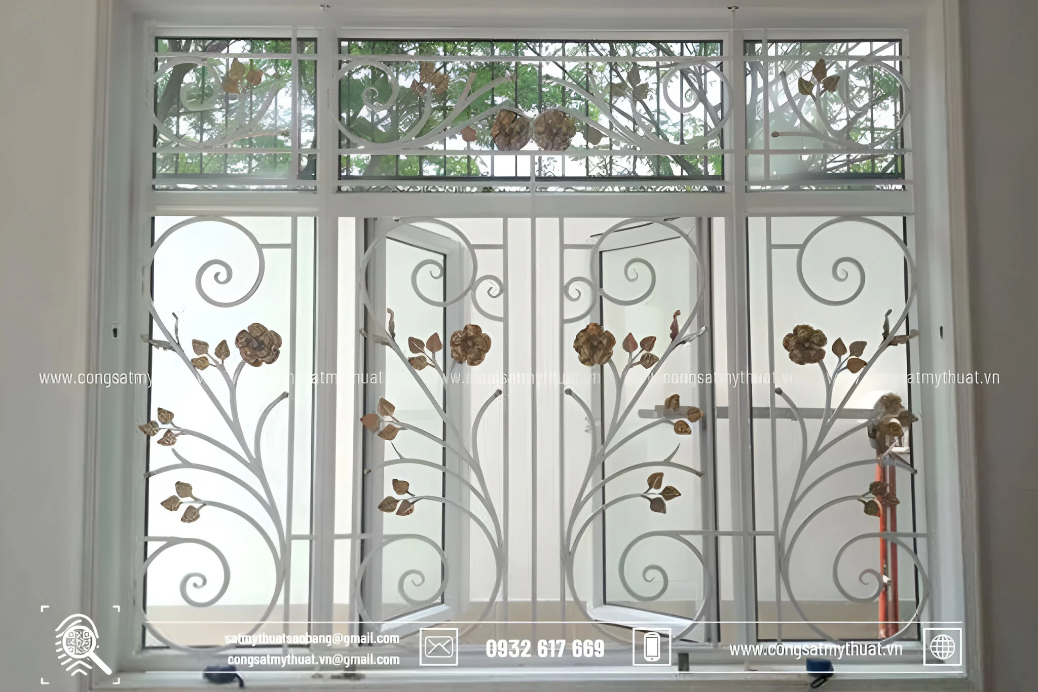 Hoa sắt cửa sổ nghệ thuật
