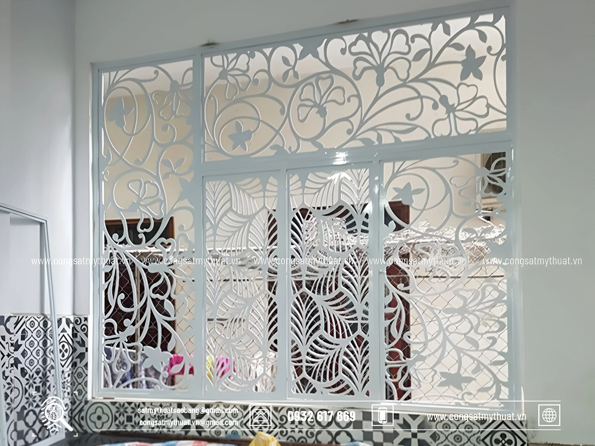Cửa hoa sắt nghệ thuật CNC