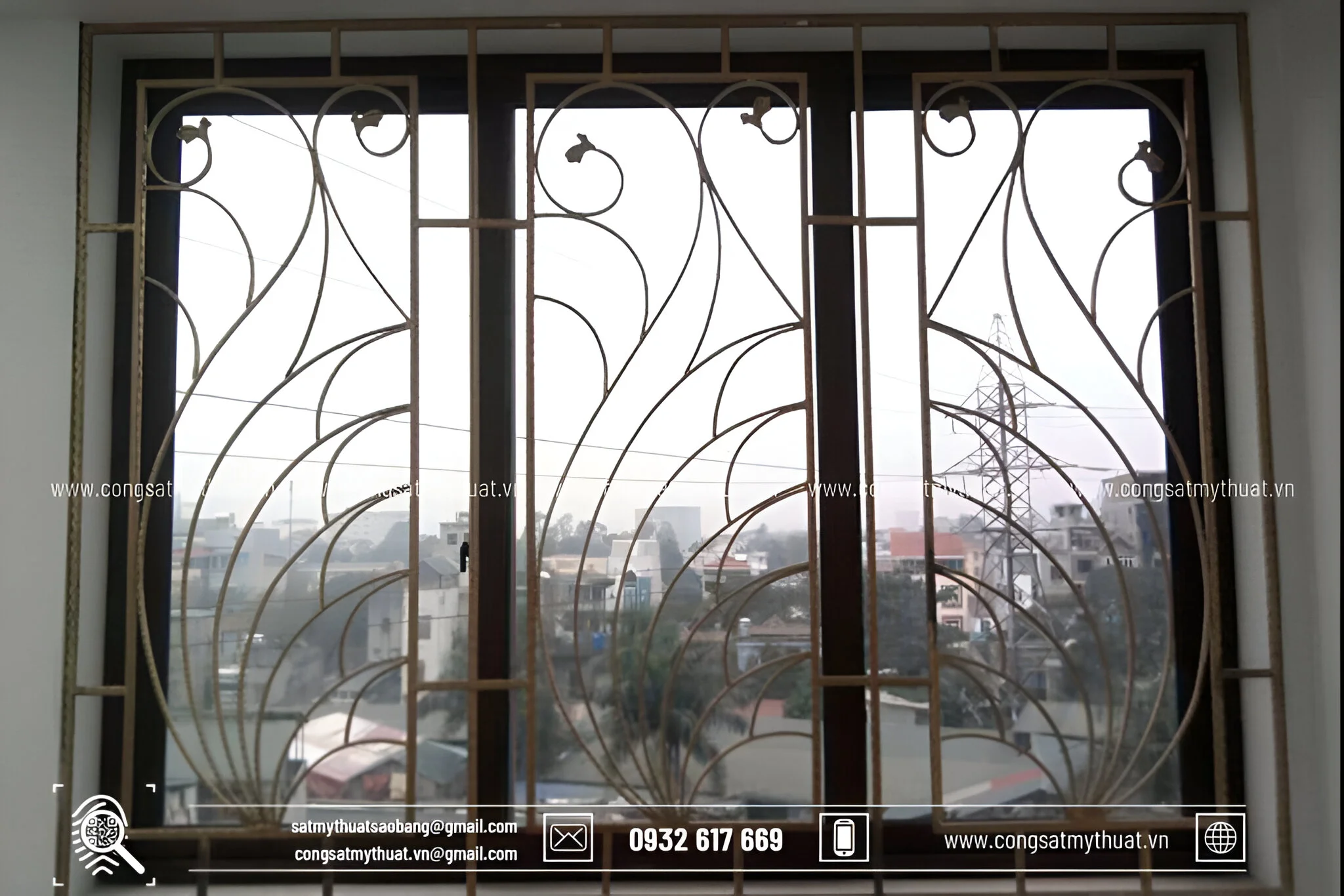 Khung bảo vệ cửa sổ ấn tượng