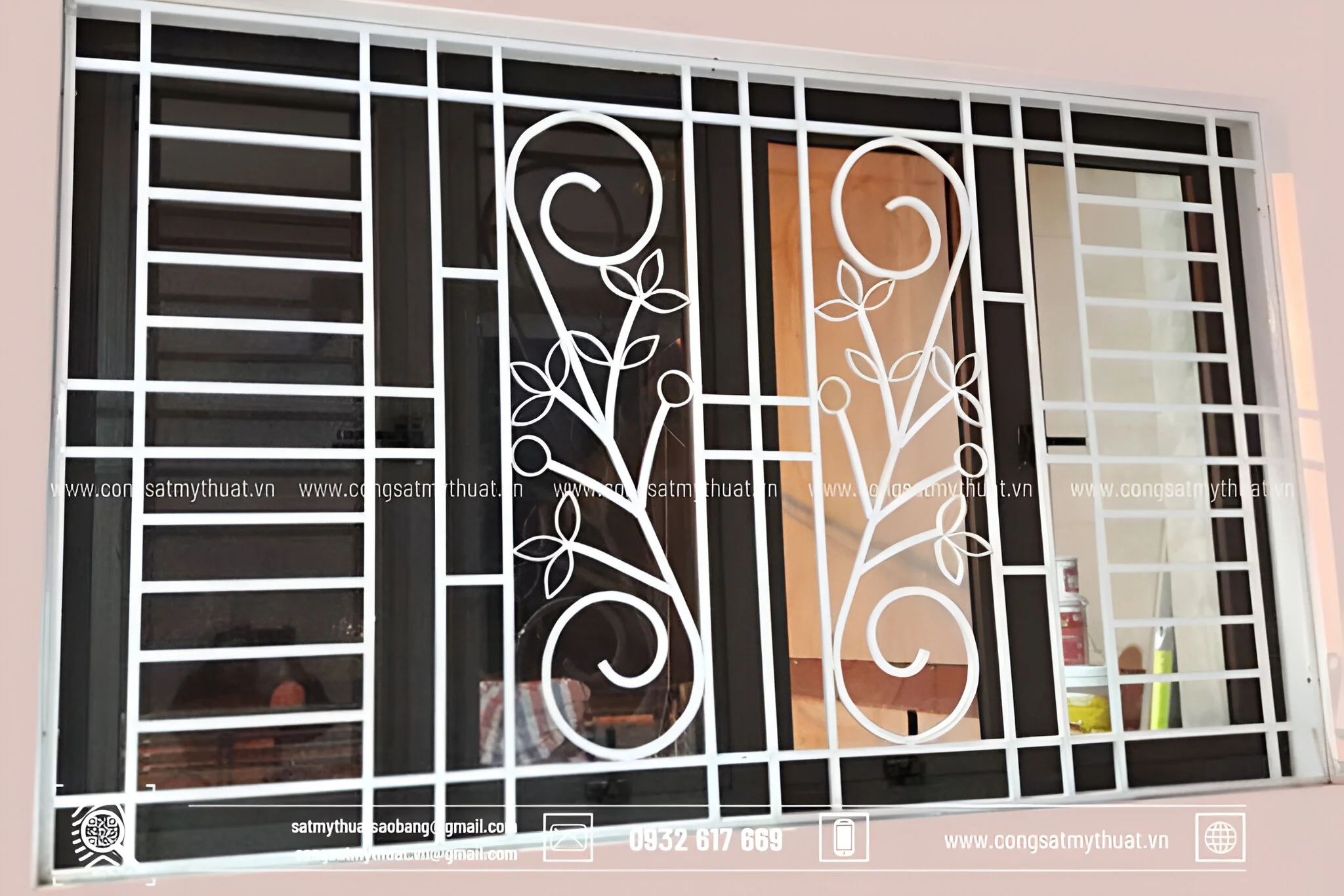 Mẫu hoa sắt cửa sổ hiện đại thông dụng nhất