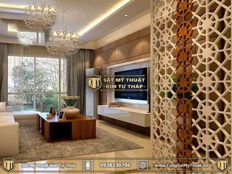 Đặc điểm của vách ngăn sắt mỹ thuật 