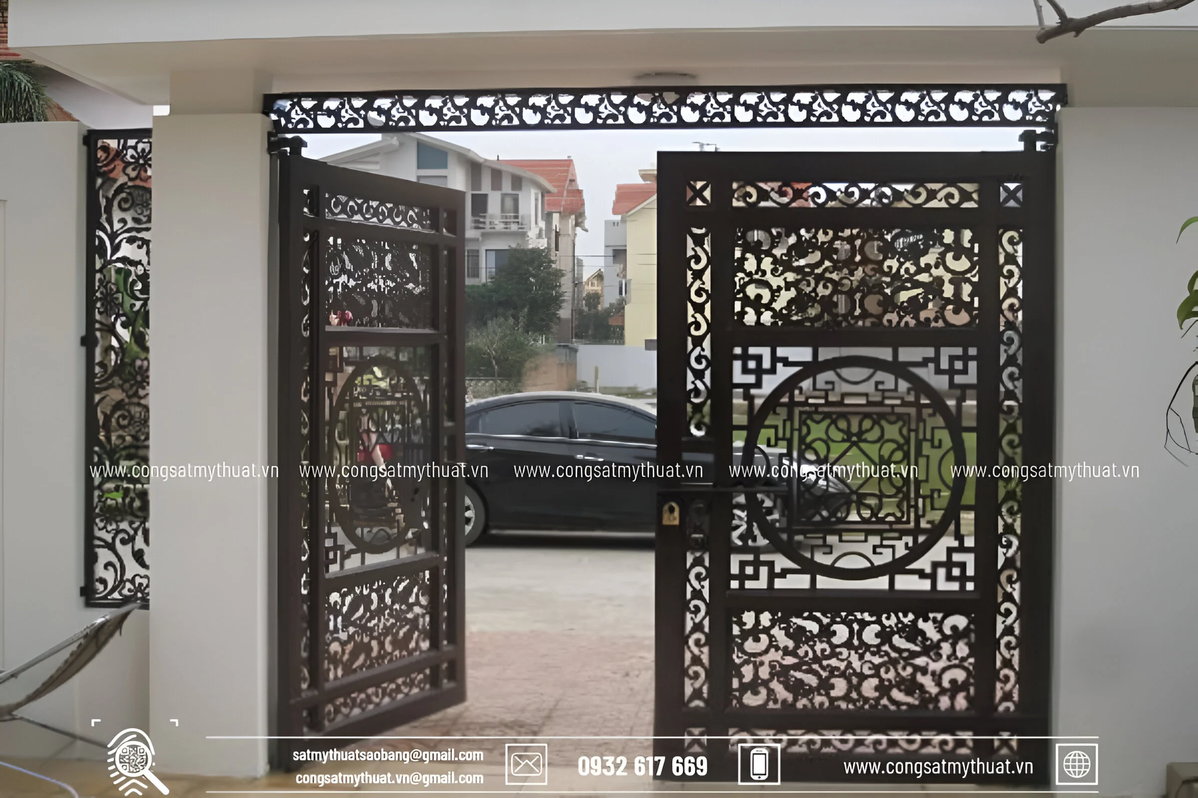 52+ Mẫu cửa cổng bông gang mỹ thuật đẹp tinh xảo nhất 2025 Ưu điểm của mẫu cửa cổng bông gang