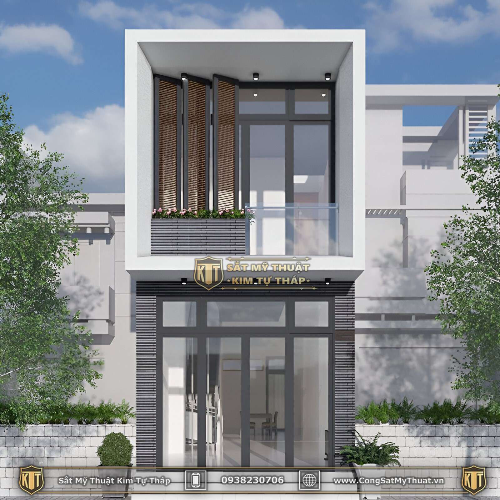 Hệ lam trang trí mặt tiền được ưa chuộng nhất hiện nay 