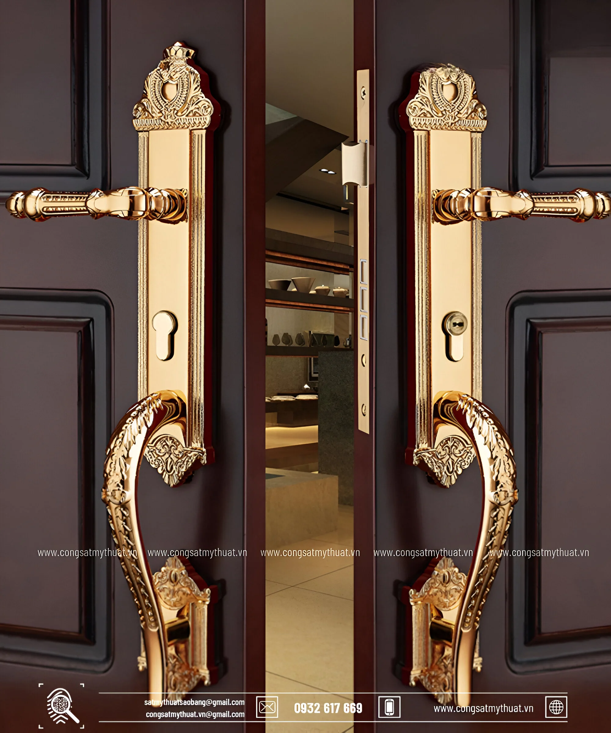 52+ Mẫu tay nắm cửa sắt nghệ thuật đẹp được ưa chuộng nhất Tay nắm cửa cổng bằng sắt nghệ thuật