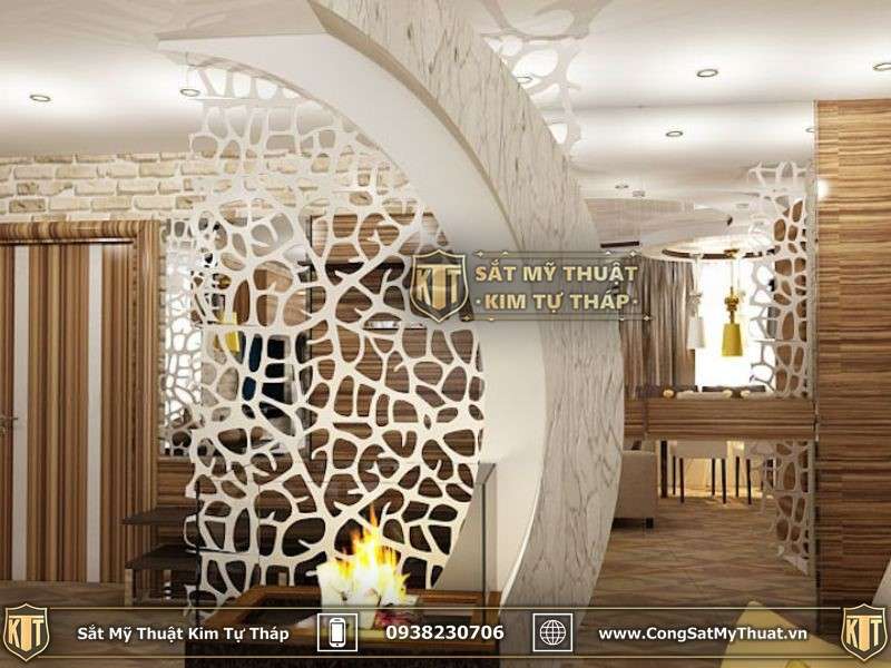 Giá vách ngăn sắt mỹ thuật  