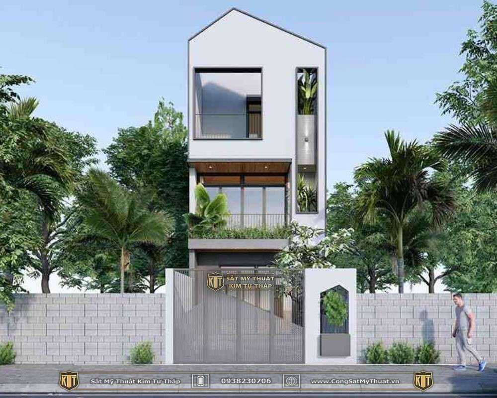 cổng nhà 5m đẹp  