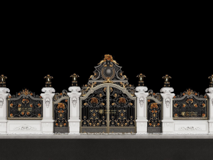 Cổng mỹ thuật CSSB-0025 phong cách sang trọng, cổ điển KTT013