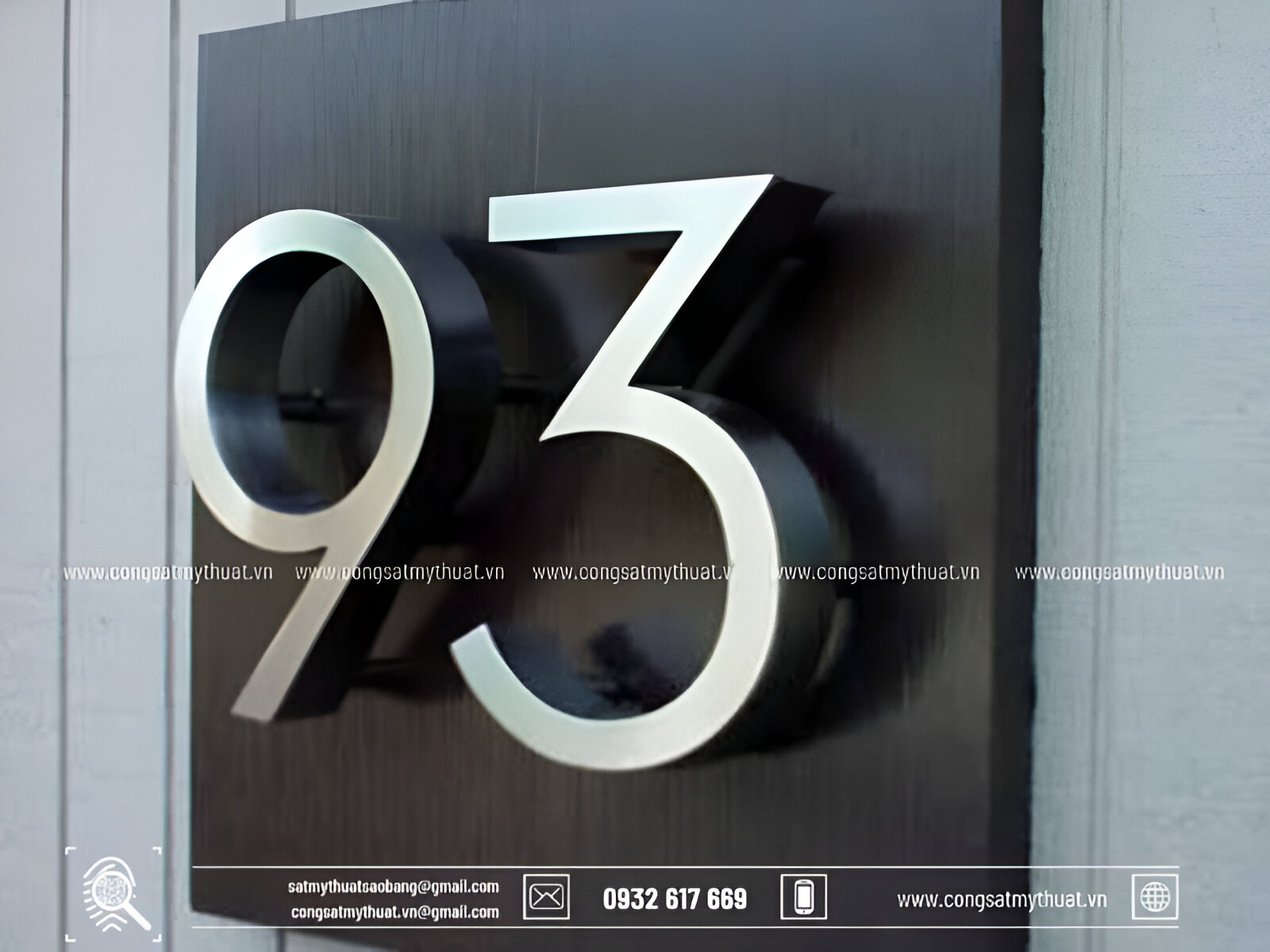 biển số nhà biệt thự đẹp hiện đại 